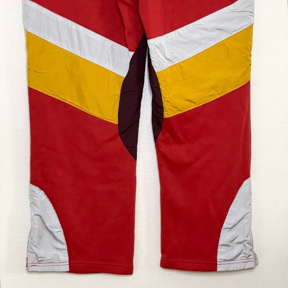 Free People Movement Flurry Pants Slim Flare Pull On Sweats Red Combo Medium - Picture 10 of 16